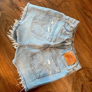 Levi’s style 501 with altered elastic waist worn minimal times